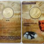 125th Brith Anniversary Of Jawaharlal  Nehru ATM card Rs.5 (Pvt)