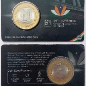 National Archives Of India  ATM card Rs.10 (Pvt)