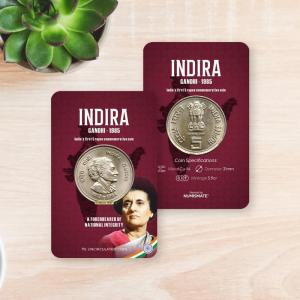 Indira Gandhi -1985  ATM card Rs.5 (Pvt)
