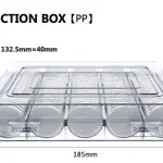 120PCS 19/20/22.5/25/27/30mm Clear Round Capsules With Storage Box