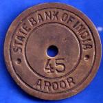 BANK TOKEN STATE BANK OF INDIA AROOR 45 ANH1401