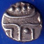 TRAVANCORE STATE RAJARAM VERMA IV SILVER CHUKRAM COIN ANH1600