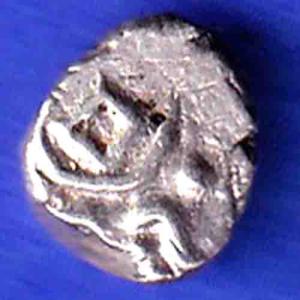 TRAVANCORE STATE RAJARAM VERMA IV SILVER CHUKRAM COIN HSK153