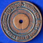 Bank Token : State Bank Of India 221 Govt e State Belgaum ANH614