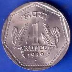 Republic India 1989 NOIDA Mint One Rupee Coin ANH3363