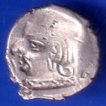 Ancient Western Kshatrap brockage Lakhi silver coin HSK16