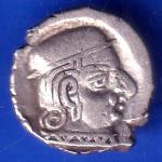 Ancient Western Kshatrap brockage Lakhi silver coin HSK16