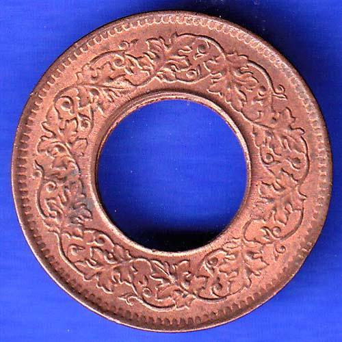 British India 1944 Lahor mint One Pice copper coin HSK414