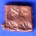 ancient cetral india copper punchmark ujjainy symbols on coin SK971