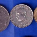 Set of 3 coins republic India 1 rupee, 50 paisa 20 paisa coins ANH1367