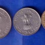 Set of 3 coins republic India 1 rupee, 50 paisa 20 paisa coins ANH1367