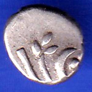 TRAVANCORE STATE RAJARAM VERMA IV SILVER CHUKRAM COIN ANH3214