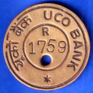 BANK TOKEN:- UCO BANK R 1759 TOKEN ANH3115