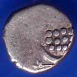 TRAVANCORE STATE RAJARAM VERMA IV SILVER CHUKRAM COIN ANH1313