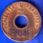 TOKEN 74045 CALCUTTA P&A OFFICE TOKEN ANH419