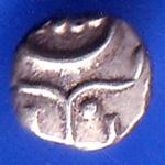 TRAVANCORE STATE RAJARAM VERMA IV SILVER CHUKRAM COIN ANH2364