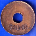 TOKEN 74045 CALCUTTA P&A OFFICE TOKEN ANH419