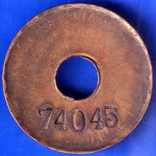 TOKEN 74045 CALCUTTA P&A OFFICE TOKEN ANH419