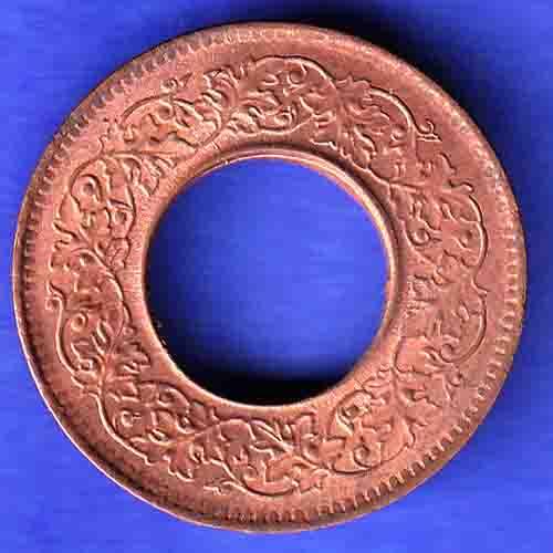 British India 1944 Lahor mint One Pice copper coin HSK574