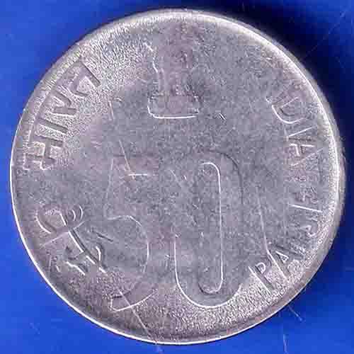 Republic India 1997 50 PAISE Hyderabad Mint Coin ANH3464