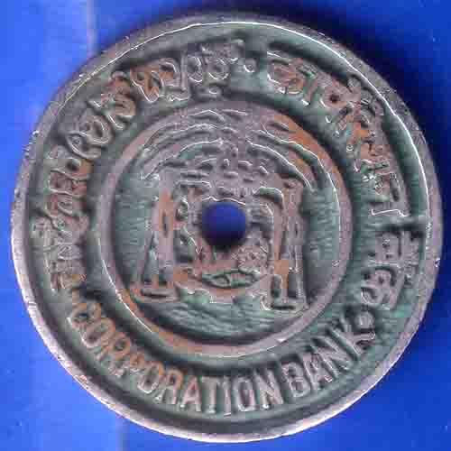 bank token: Corporation Bank Pandeshwar Mangalore Token ANH3138