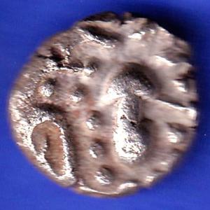 ANCIENT INDIA GADHAYA DYNASTY KING PORTRAIT COIN HSK285
