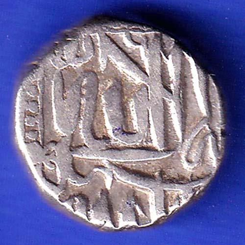 Mughal Akbar Mahmudi Silver Coin HSK421