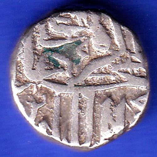 Mughal Akbar Mahmudi Silver Coin HSK421