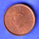 British India 1939 George Vi King Emperor 1/12 ANNA Coin HSK618
