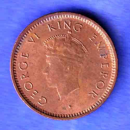 British India 1939 George Vi King Emperor 1/12 ANNA Coin HSK618