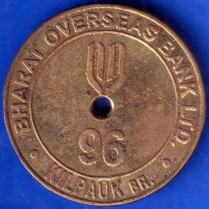 Bank Token : Bharat Over Seas Bank Ltd , Kilpauk Br. :ANH1676