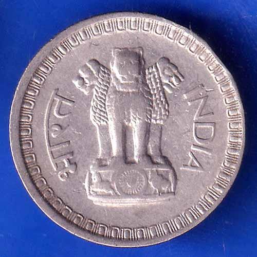 Republic India 1964 50 Paise BOMBAY MINT Coin ANH2716