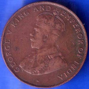 George V KING 5 Cents -  AND EMPEROR OF INDIA ANH1317