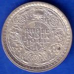 British India 1944 George Vi Bombay Mint Quarter Rupee Rare Coin ANH272