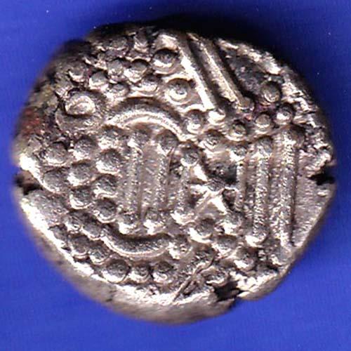 ANCIENT INDIA GADHAYA DYNASTY KING PORTRAIT COIN HSK289