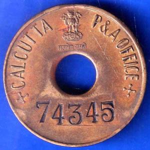 TOKEN 74343 CALCUTTA P&A OFFICE TOKEN ANH2119