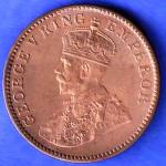 BRITISH INDIA 1929 GEORGE V KING EMPEROR ONE QUARTER ANNA HSK174