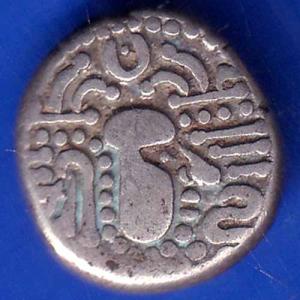ANCIENT INDIA GADHAYA DYNASTY KING PORTRAIT COIN ANH1618