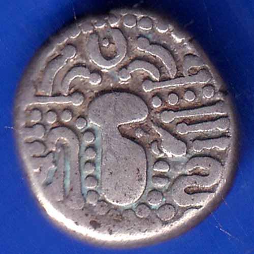 ANCIENT INDIA GADHAYA DYNASTY KING PORTRAIT COIN ANH1618