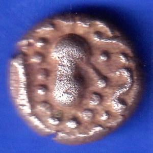 ANCIENT INDIA GADHAYA DYNASTY KING PORTRAIT COIN SK981