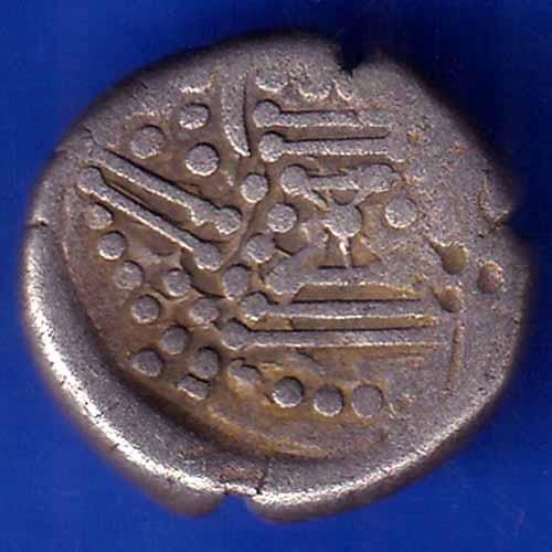 ANCIENT INDIA GADHAYA DYNASTY KING PORTRAIT COIN ANH1572