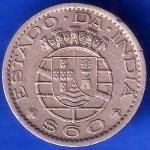 Portuguese India 60 Centavos 1959 coin ANH3021