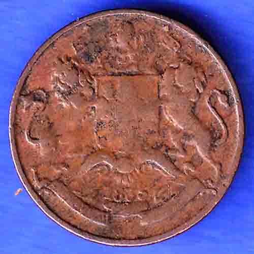 EAST INDIA COMPANY 1835 1/12 anna COPPER COIN HSK175