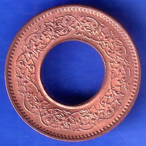 British India 1943 George Vi King One Pice Coin SK982