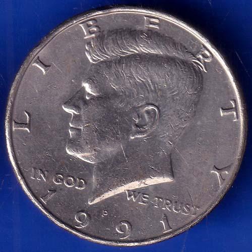 united state of america 1991 liberty half dollar coin ANH822