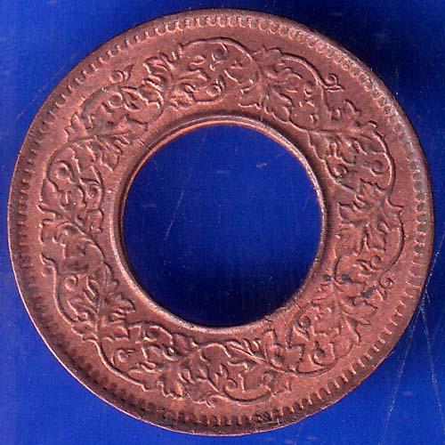 British India 1944 Lahore Mint George VI King 1 Pice Copper Coin ANH1023