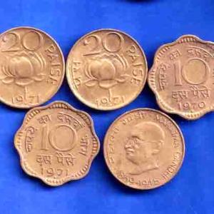 5 Coins Set:-5 Different Types Of Republic Coins Set ANH3421