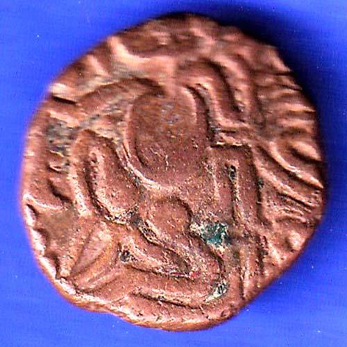 Ancient India Raja Raj Chola Chola Octopus Man Coin HSK291