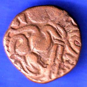 Ancient India Raja Raj Chola Chola Octopus Man Coin HSK378