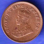 BRITISH INDIA 1933 1/12 ANNA GEORGE VI COPPER COIN SK601